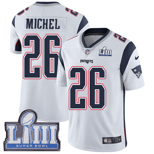 Nike Patriots #26 Sony Michel White Super Bowl LIII Bound Youth Stitched NFL Vapor Untouchable Limited Jersey Nike Patriots #26 Sony Michel White Super Bowl LIII Bound Youth Stitched NFL Vapor Untouchable Limited Jersey