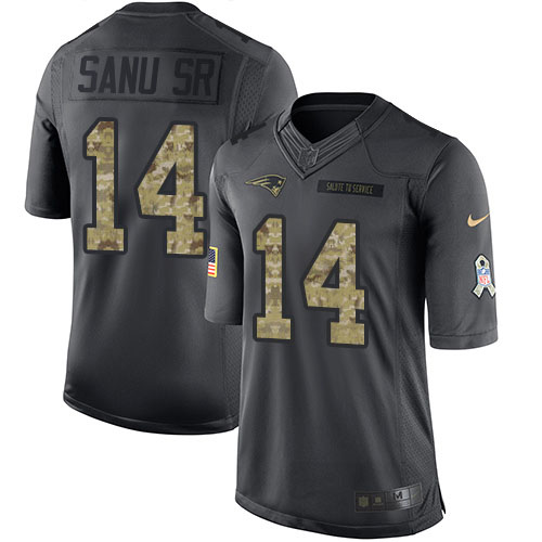 Nike Patriots #14 Mohamed Sanu Sr Black Youth Stitched NFL Limited 2016 Salute to Service Jersey Nike Patriots #14 Mohamed Sanu Sr Black Youth Stitched NFL Limited 2016 Salute to Service Jersey