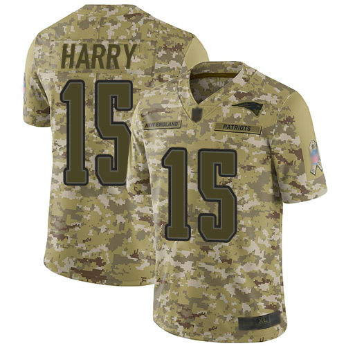 Nike Patriots #15 N'Keal Harry Camo Youth Stitched NFL Limited 2018 Salute to Service Jersey Nike Patriots #15 N'Keal Harry Camo Youth Stitched NFL Limited 2018 Salute to Service Jersey