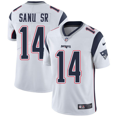 Nike Patriots #14 Mohamed Sanu Sr White Youth Stitched NFL Vapor Untouchable Limited Jersey Nike Patriots #14 Mohamed Sanu Sr White Youth Stitched NFL Vapor Untouchable Limited Jersey