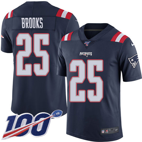 Nike Patriots #25 Terrence Brooks Navy Blue Youth Stitched NFL Limited Rush 100th Season Jersey Nike Patriots #25 Terrence Brooks Navy Blue Youth Stitched NFL Limited Rush 100th Season Jersey