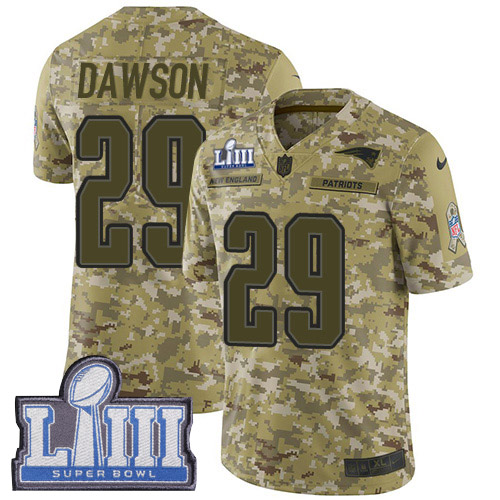 Nike Patriots #29 Duke Dawson Camo Super Bowl LIII Bound Youth Stitched NFL Limited 2018 Salute to Service Jersey Nike Patriots #29 Duke Dawson Camo Super Bowl LIII Bound Youth Stitched NFL Limited 2018 Salute to Service Jersey
