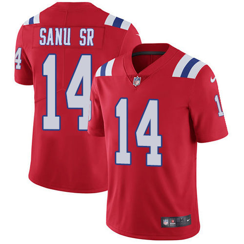 Nike Patriots #14 Mohamed Sanu Sr Red Alternate Youth Stitched NFL Vapor Untouchable Limited Jersey Nike Patriots #14 Mohamed Sanu Sr Red Alternate Youth Stitched NFL Vapor Untouchable Limited Jersey