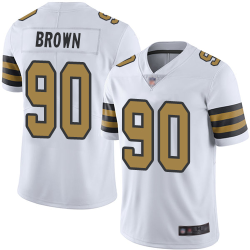 Nike Saints #90 Malcom Brown White Youth Stitched NFL Limited Rush Jersey Nike Saints #90 Malcom Brown White Youth Stitched NFL Limited Rush Jersey