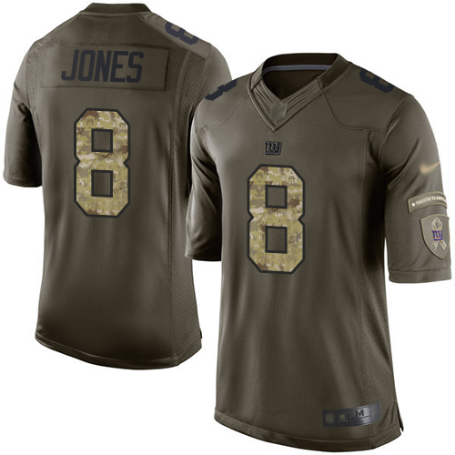 Nike Giants #8 Daniel Jones Green Youth Stitched NFL Limited 2015 Salute to Service Jersey Nike Giants #8 Daniel Jones Green Youth Stitched NFL Limited 2015 Salute to Service Jersey