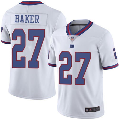 Nike Giants #27 Deandre Baker White Youth Stitched NFL Limited Rush Jersey Nike Giants #27 Deandre Baker White Youth Stitched NFL Limited Rush Jersey