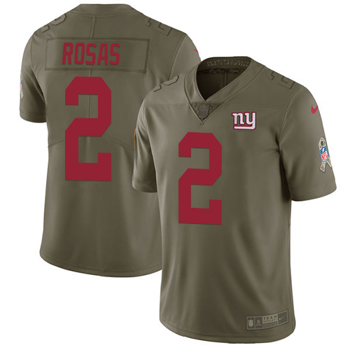 Nike Giants #2 Aldrick Rosas Olive Youth Stitched NFL Limited 2017 Salute to Service Jersey Nike Giants #2 Aldrick Rosas Olive Youth Stitched NFL Limited 2017 Salute to Service Jersey