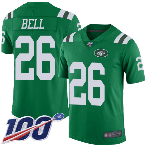 Nike Jets #26 Le'Veon Bell Green Youth Stitched NFL Limited Rush 100th Season Jersey Nike Jets #26 Le'Veon Bell Green Youth Stitched NFL Limited Rush 100th Season Jersey