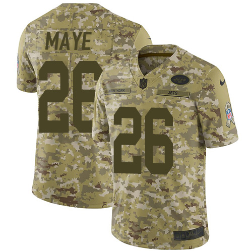Nike Jets #26 Marcus Maye Camo Youth Stitched NFL Limited 2018 Salute to Service Jersey Nike Jets #26 Marcus Maye Camo Youth Stitched NFL Limited 2018 Salute to Service Jersey