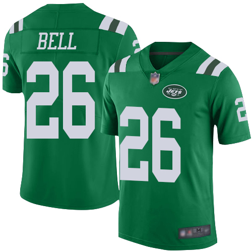 Nike Jets #26 Le'Veon Bell Green Youth Stitched NFL Limited Rush Jersey Nike Jets #26 Le'Veon Bell Green Youth Stitched NFL Limited Rush Jersey