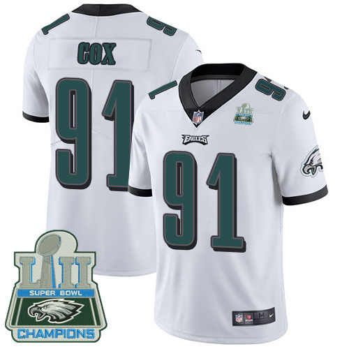 Nike Eagles #91 Fletcher Cox White Super Bowl LII Champions Youth Stitched NFL Vapor Untouchable Limited Jersey Nike Eagles #91 Fletcher Cox White Super Bowl LII Champions Youth Stitched NFL Vapor Untouchable Limited Jersey