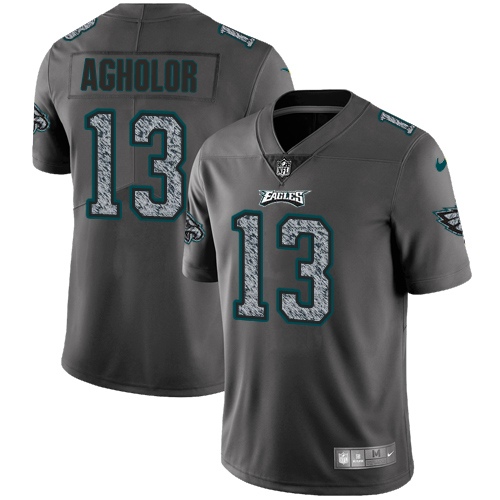 Nike Eagles #13 Nelson Agholor Gray Static Youth Stitched NFL Vapor Untouchable Limited Jersey Nike Eagles #13 Nelson Agholor Gray Static Youth Stitched NFL Vapor Untouchable Limited Jersey