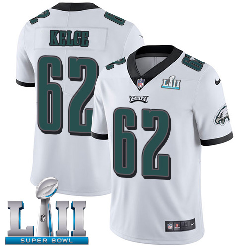 Nike Eagles #62 Jason Kelce White Super Bowl LII Youth Stitched NFL Vapor Untouchable Limited Jersey Nike Eagles #62 Jason Kelce White Super Bowl LII Youth Stitched NFL Vapor Untouchable Limited Jersey