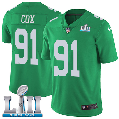 Nike Eagles #91 Fletcher Cox Green Super Bowl LII Youth Stitched NFL Limited Rush Jersey Nike Eagles #91 Fletcher Cox Green Super Bowl LII Youth Stitched NFL Limited Rush Jersey