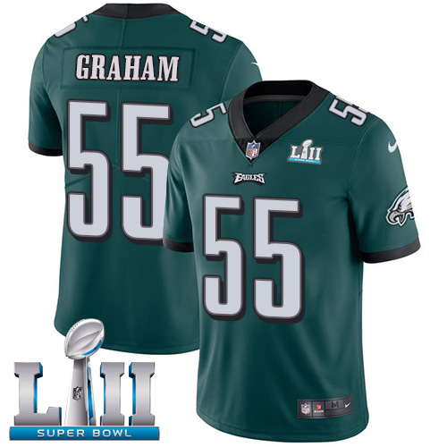 Nike Eagles #55 Brandon Graham Midnight Green Team Color Super Bowl LII Youth Stitched NFL Vapor Untouchable Limited Jersey Nike Eagles #55 Brandon Graham Midnight Green Team Color Super Bowl LII Youth Stitched NFL Vapor Untouchable Limited Jersey
