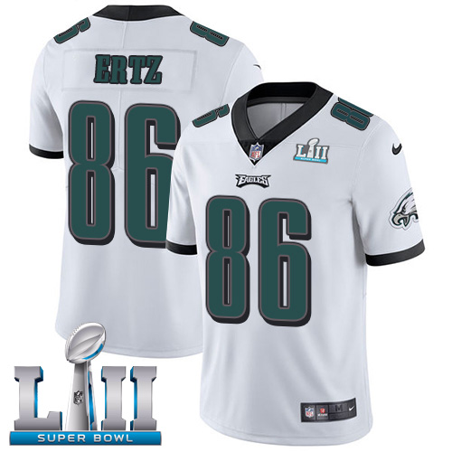 Nike Eagles #86 Zach Ertz White Super Bowl LII Youth Stitched NFL Vapor Untouchable Limited Jersey Nike Eagles #86 Zach Ertz White Super Bowl LII Youth Stitched NFL Vapor Untouchable Limited Jersey