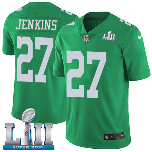 Nike Eagles #27 Malcolm Jenkins Green Super Bowl LII Youth Stitched NFL Limited Rush Jersey Nike Eagles #27 Malcolm Jenkins Green Super Bowl LII Youth Stitched NFL Limited Rush Jersey