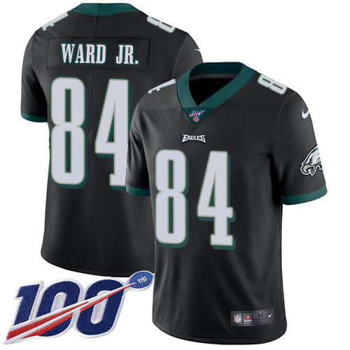 Nike Eagles #84 Greg Ward Jr. Black Alternate Youth Stitched NFL 100th Season Vapor Untouchable Limited Jersey Nike Eagles #84 Greg Ward Jr. Black Alternate Youth Stitched NFL 100th Season Vapor Untouchable Limited Jersey