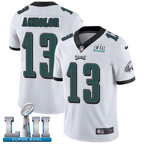 Nike Eagles #13 Nelson Agholor White Super Bowl LII Youth Stitched NFL Vapor Untouchable Limited Jersey Nike Eagles #13 Nelson Agholor White Super Bowl LII Youth Stitched NFL Vapor Untouchable Limited Jersey