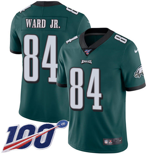 Nike Eagles #84 Greg Ward Jr. Green Team Color Youth Stitched NFL 100th Season Vapor Untouchable Limited Jersey Nike Eagles #84 Greg Ward Jr. Green Team Color Youth Stitched NFL 100th Season Vapor Untouchable Limited Jersey