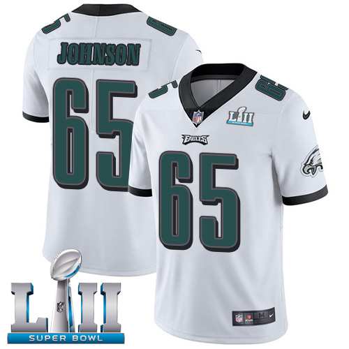 Nike Eagles #65 Lane Johnson White Super Bowl LII Youth Stitched NFL Vapor Untouchable Limited Jersey Nike Eagles #65 Lane Johnson White Super Bowl LII Youth Stitched NFL Vapor Untouchable Limited Jersey