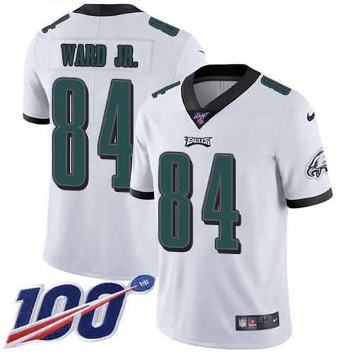 Nike Eagles #84 Greg Ward Jr. White Youth Stitched NFL 100th Season Vapor Untouchable Limited Jersey Nike Eagles #84 Greg Ward Jr. White Youth Stitched NFL 100th Season Vapor Untouchable Limited Jersey