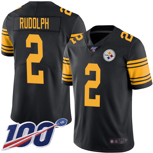 Nike Steelers #2 Mason Rudolph Black Youth Stitched NFL Limited Rush 100th Season Jersey Nike Steelers #2 Mason Rudolph Black Youth Stitched NFL Limited Rush 100th Season Jersey