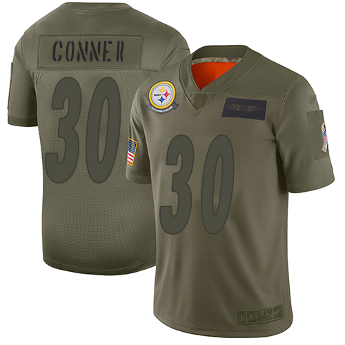 Nike Steelers #30 James Conner Camo Youth Stitched NFL Limited 2019 Salute to Service Jersey Nike Steelers #30 James Conner Camo Youth Stitched NFL Limited 2019 Salute to Service Jersey