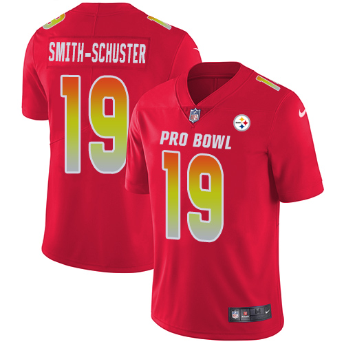 Nike Steelers #19 JuJu Smith-Schuster Red Youth Stitched NFL Limited AFC 2019 Pro Bowl Jersey Nike Steelers #19 JuJu Smith-Schuster Red Youth Stitched NFL Limited AFC 2019 Pro Bowl Jersey