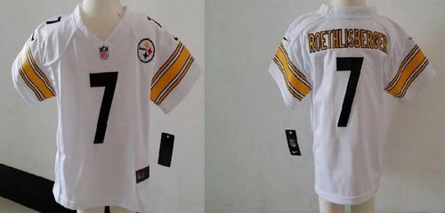 Toddler Nike Steelers #7 Ben Roethlisberger White Stitched NFL Elite Jersey Toddler Nike Steelers #7 Ben Roethlisberger White Stitched NFL Elite Jersey