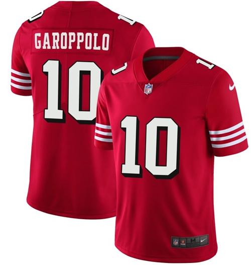 Nike 49ers #10 Jimmy Garoppolo Red Team Color Youth Stitched NFL Vapor Untouchable Limited II Jersey Nike 49ers #10 Jimmy Garoppolo Red Team Color Youth Stitched NFL Vapor Untouchable Limited II Jersey