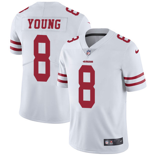 Nike 49ers #8 Steve Young White Youth Stitched NFL Vapor Untouchable Limited Jersey Nike 49ers #8 Steve Young White Youth Stitched NFL Vapor Untouchable Limited Jersey