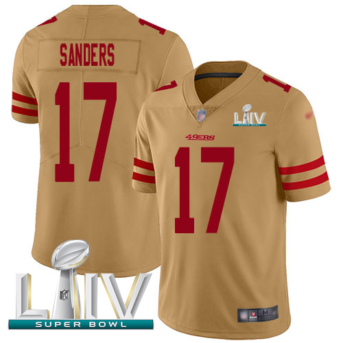 Nike 49ers #17 Emmanuel Sanders Gold Super Bowl LIV 2020 Youth Stitched NFL Limited Inverted Legend Jersey Nike 49ers #17 Emmanuel Sanders Gold Super Bowl LIV 2020 Youth Stitched NFL Limited Inverted Legend Jersey