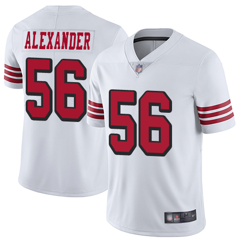 Nike 49ers #56 Kwon Alexander White Rush Youth Stitched NFL Vapor Untouchable Limited Jersey Nike 49ers #56 Kwon Alexander White Rush Youth Stitched NFL Vapor Untouchable Limited Jersey