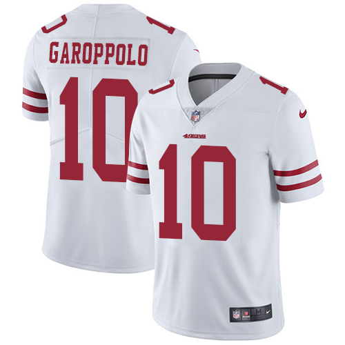 Nike 49ers #10 Jimmy Garoppolo White Youth Stitched NFL Vapor Untouchable Limited Jersey Nike 49ers #10 Jimmy Garoppolo White Youth Stitched NFL Vapor Untouchable Limited Jersey