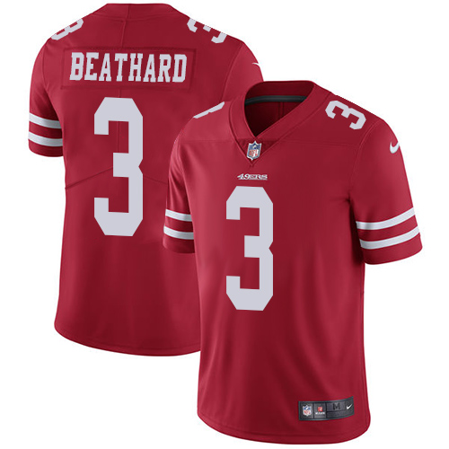 Nike 49ers #3 C.J. Beathard Red Team Color Youth Stitched NFL Vapor Untouchable Limited Jersey Nike 49ers #3 C.J. Beathard Red Team Color Youth Stitched NFL Vapor Untouchable Limited Jersey