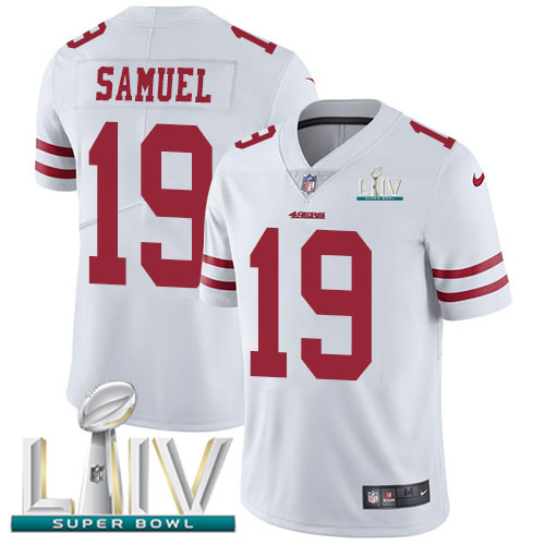 Nike 49ers #19 Deebo Samuel White Super Bowl LIV 2020 Youth Stitched NFL Vapor Untouchable Limited Jersey Nike 49ers #19 Deebo Samuel White Super Bowl LIV 2020 Youth Stitched NFL Vapor Untouchable Limited Jersey