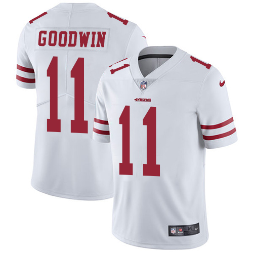 Nike 49ers #11 Marquise Goodwin White Youth Stitched NFL Vapor Untouchable Limited Jersey Nike 49ers #11 Marquise Goodwin White Youth Stitched NFL Vapor Untouchable Limited Jersey