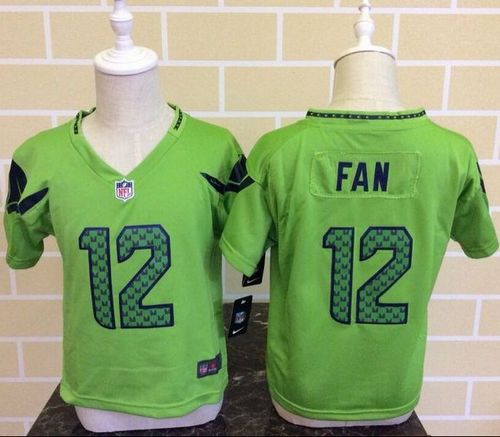 Toddler Nike Seahawks #12 Fan Green Alternate Stitched NFL Elite Jersey Toddler Nike Seahawks #12 Fan Green Alternate Stitched NFL Elite Jersey
