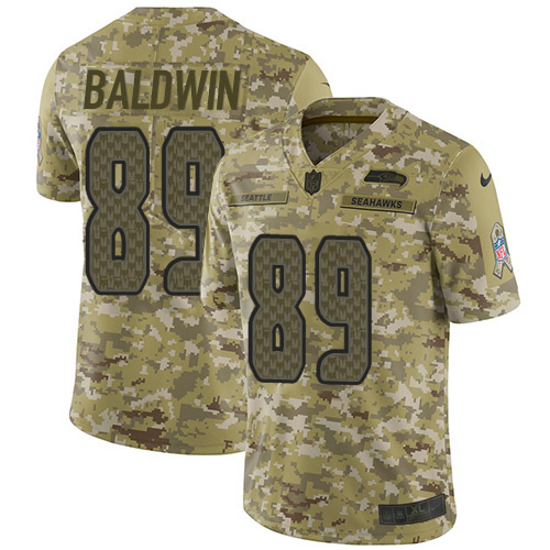 Nike Seahawks #89 Doug Baldwin Camo Youth Stitched NFL Limited 2018 Salute to Service Jersey Nike Seahawks #89 Doug Baldwin Camo Youth Stitched NFL Limited 2018 Salute to Service Jersey