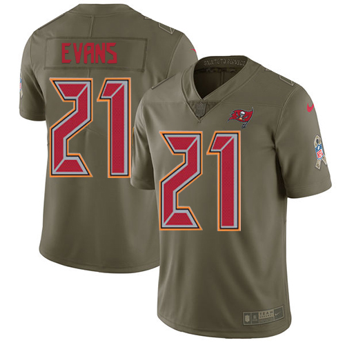 Nike Buccaneers #21 Justin Evans Olive Youth Stitched NFL Limited 2017 Salute to Service Jersey Nike Buccaneers #21 Justin Evans Olive Youth Stitched NFL Limited 2017 Salute to Service Jersey