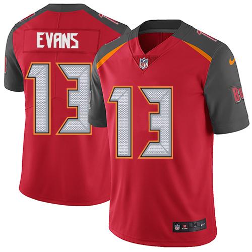 Nike Buccaneers #13 Mike Evans Red Team Color Youth Stitched NFL Vapor Untouchable Limited Jersey Nike Buccaneers #13 Mike Evans Red Team Color Youth Stitched NFL Vapor Untouchable Limited Jersey