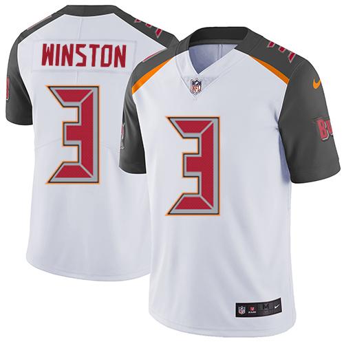 Nike Buccaneers #3 Jameis Winston White Youth Stitched NFL Vapor Untouchable Limited Jersey Nike Buccaneers #3 Jameis Winston White Youth Stitched NFL Vapor Untouchable Limited Jersey