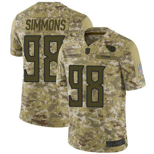 Nike Titans #98 Jeffery Simmons Camo Youth Stitched NFL Limited 2018 Salute to Service Jersey Nike Titans #98 Jeffery Simmons Camo Youth Stitched NFL Limited 2018 Salute to Service Jersey