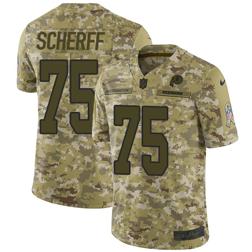 Nike Redskins #75 Brandon Scherff Camo Youth Stitched NFL Limited 2018 Salute to Service Jersey Nike Redskins #75 Brandon Scherff Camo Youth Stitched NFL Limited 2018 Salute to Service Jersey