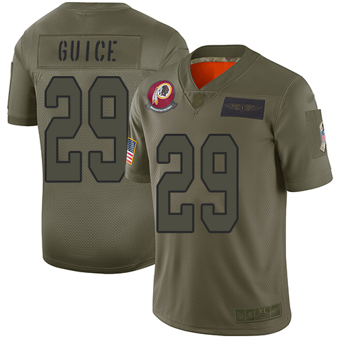 Nike Redskins #29 Derrius Guice Camo Youth Stitched NFL Limited 2019 Salute to Service Jersey