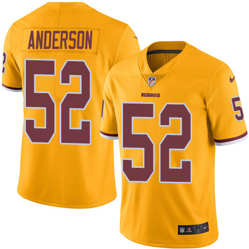 Nike Redskins #52 Ryan Anderson Gold Youth Stitched NFL Limited Rush Jersey Nike Redskins #52 Ryan Anderson Gold Youth Stitched NFL Limited Rush Jersey
