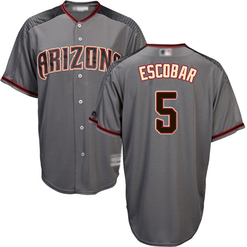Diamondbacks #5 Eduardo Escobar Gray Road Stitched Youth MLB Jersey