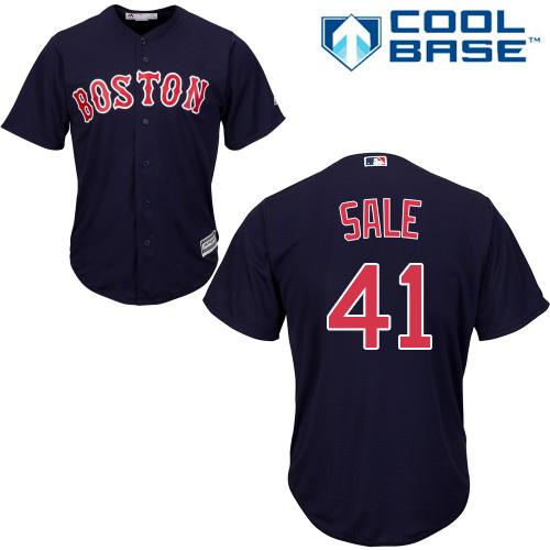Red Sox #41 Chris Sale Navy Blue Cool Base Stitched Youth MLB Jersey Red Sox #41 Chris Sale Navy Blue Cool Base Stitched Youth MLB Jersey