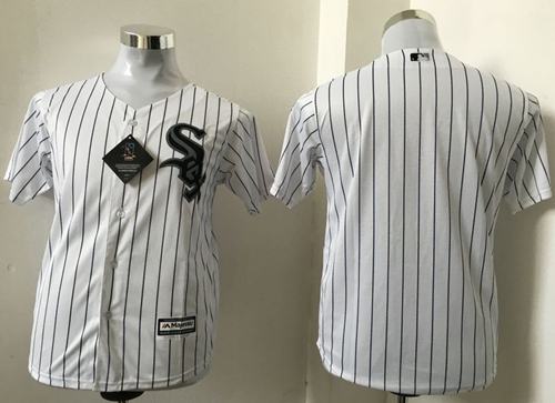 White Sox Blank White(Black Strip) Cool Base Stitched Youth MLB Jersey White Sox Blank White(Black Strip) Cool Base Stitched Youth MLB Jersey